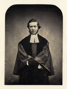104330 Portret van M. Cohen Stuart, geboren 1824, Remonstrants predikant te Utrecht (1857-1860), overleden 1878. Te ...